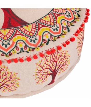 Puff Arbol Vida 60x30cm Decorativo para Hogar y Oficina