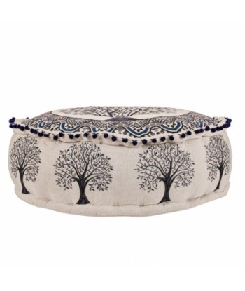 Puff árbol vida 60x30cm decorativo hogar estilo étnico bohemio