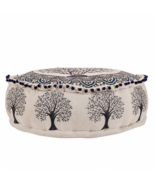 Puff árbol vida 60x30cm decorativo hogar estilo étnico bohemio