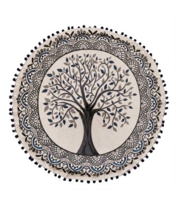 Puff árbol vida 60x30cm decorativo hogar estilo étnico bohemio