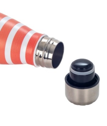 Botella Térmica Multicolor con Rayas, Ideal para Bebidas Frías y Calientes, Perfecta para Regalos y Uso Diario