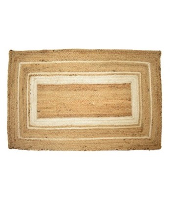 ORIGEN Home Decor Alfombra Yute Trenzado Marrón Rectangular 1x120x70cm