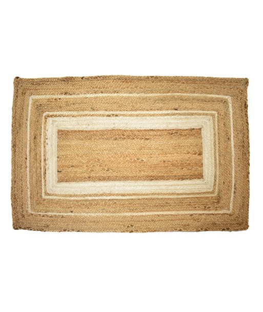 ORIGEN Home Decor Alfombra Yute Trenzado Marrón Rectangular 1x120x70cm