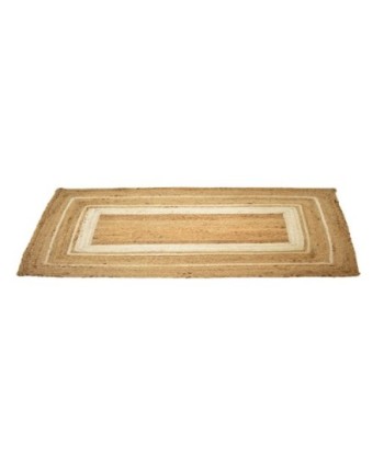 ORIGEN Home Decor Alfombra Yute Trenzado Marrón Rectangular 1x120x70cm