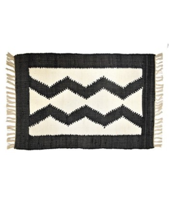ORIGEN Home Decor Alfombra Algodon 50X80 | Alfombras Negro Rectangular 1x80x50cm