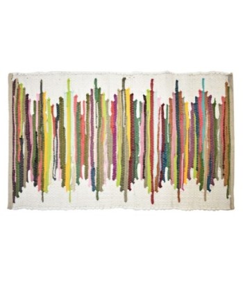 ORIGEN Home Decor Alfombra Algodon 50X80 | Blanco Rectangular - 1x80x50cm - Alfombras de Algodon para Decoración