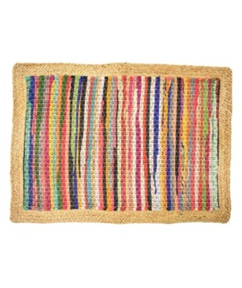 ORIGEN Home Decor Alfombra Algodon-Yute 50X80 Naranja Rectangular - Decoración Rústica y Boho para tu Hogar