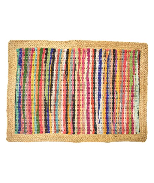 ORIGEN Home Decor Alfombra Algodon-Yute 50X80 Naranja Rectangular - Decoración Rústica y Boho para tu Hogar