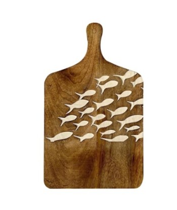 ORIGEN Home Decor Tabla De Cortar Peces Cajas Y Bandejas | Tabla Marrón Rectangular - 2x33x20cm