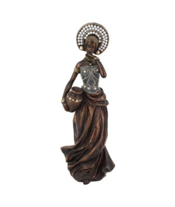 Figura Africana Étnica Decorativa de Resina - Escultura de Elefante para Hogar, 35 cm, Regalo Original y Artesanal