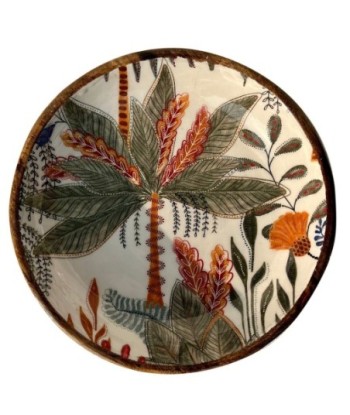 ORIGEN Home Decor Cuenco Hojas Grande Cajas Y Bandejas | Cuenco Bol Blanco Ovalado - 7x30x30cm