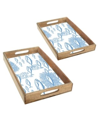 Bandejas Peces 2U - Organizador Cocina - Accesorios Náuticos - Decoración Marinera