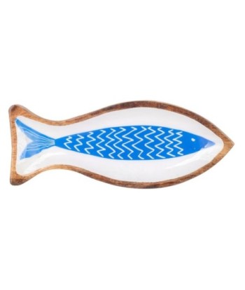 ORIGEN Home Decor Bandeja Pez Cajas Y Bandejas | Bandeja de Decoración Azul - 3x35x14cm