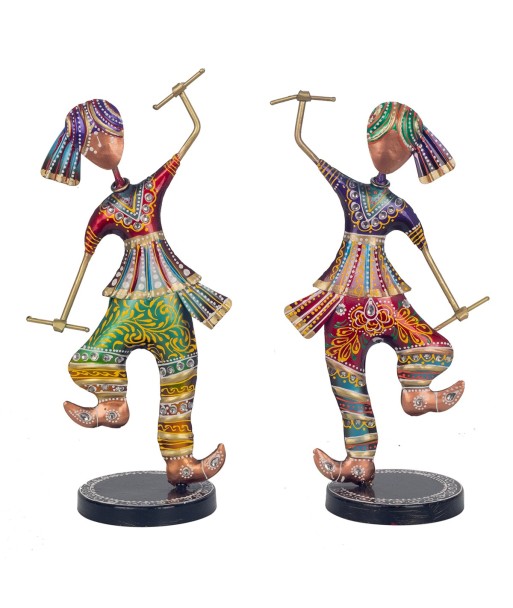 ORIGEN Home Decor Figura 2U Africanas Y Elefantes Figura de Persona Gris 33x28x11cm