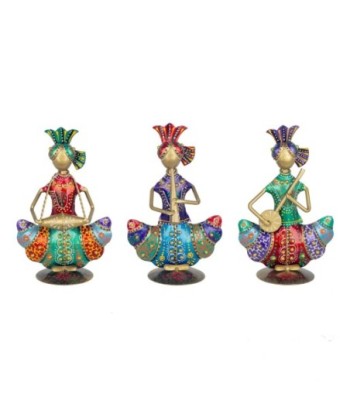 ORIGEN Home Decor Figura 3U Africanas Y Elefantes Naranja 22x13x9cm