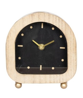 ORIGEN Home Decor Reloj Mesita Relojes Sobremesa Gris Ovalado 16x15x5cm