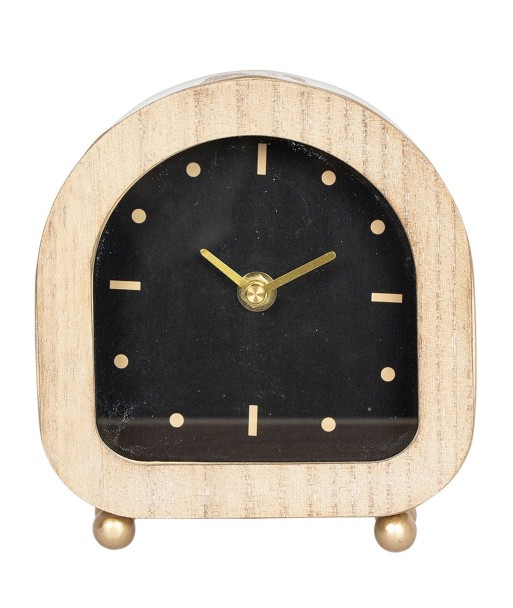 ORIGEN Home Decor Reloj Mesita Relojes Sobremesa Gris Ovalado 16x15x5cm