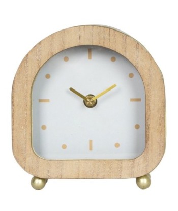 ORIGEN Home Decor Reloj Mesita Relojes Sobremesa | Crudo Ovalado - 16x15x5cm
