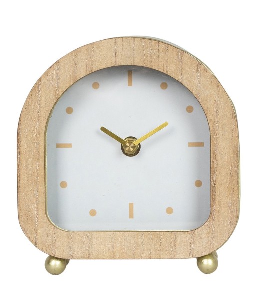 ORIGEN Home Decor Reloj Mesita Relojes Sobremesa | Crudo Ovalado - 16x15x5cm