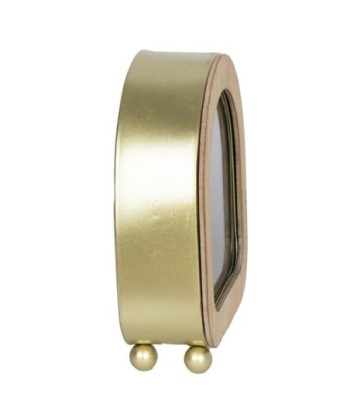 ORIGEN Home Decor Reloj Mesita Relojes Sobremesa | Crudo Ovalado - 16x15x5cm
