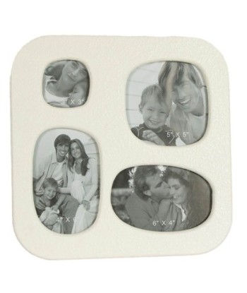 ORIGEN Home Decor Marco De 4 Fotos Marcos | Blanco - 30x30x3cm