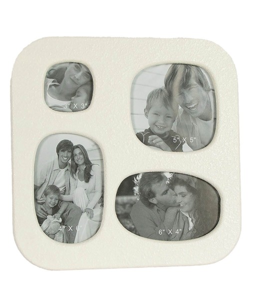 ORIGEN Home Decor Marco De 4 Fotos Marcos | Blanco - 30x30x3cm