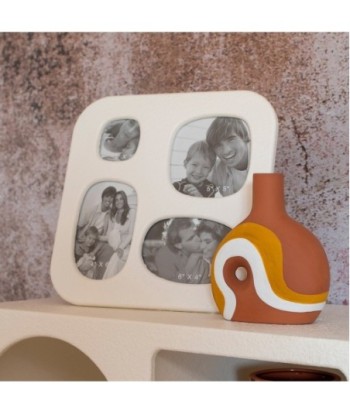 ORIGEN Home Decor Marco De 4 Fotos Marcos | Blanco - 30x30x3cm