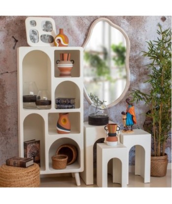 ORIGEN Home Decor Estanteria Mueble Auxiliar | Estantería Crudo Rectangular - 135x60x36cm