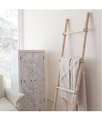 ORIGEN Home Decor Escalera 3 Escalones Mueble Auxiliar Marrón - 130x46x6cm