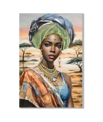 Cuadro Africano Étnico para Decoración de Pared, Arte Contemporáneo, Pintura Moderna, Adorno de Pared Único