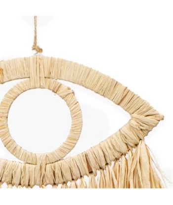 ORIGEN Home Decor Adorno De Pared Ojo Cuadros | Adorno Pared Jardín Marrón - 70x38x1cm