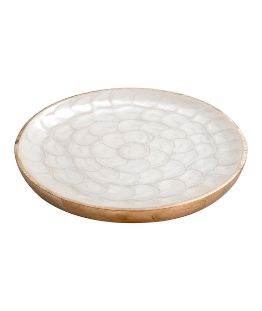ORIGEN Home Decor Plato Pequeño Cajas Y Bandejas | Plato Blanco Redondo - 3x23x23cm