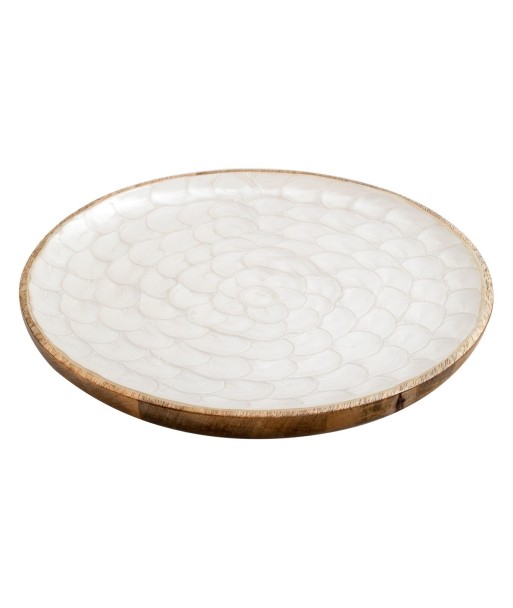 ORIGEN Home Decor Plato Grande Cajas Y Bandejas | Plato Blanco Ovalado - 3x28x28cm