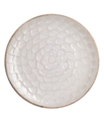 ORIGEN Home Decor Plato Grande Cajas Y Bandejas | Plato Blanco Ovalado - 3x28x28cm