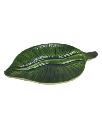 ORIGEN Home Decor Bandeja Hoja Pequeña Verde - 3x28x13cm para Decoración del Hogar
