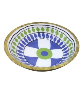 ORIGEN Home Decor Cuenco Grande Cajas Y Bandejas | Cuenco Bol Plateado Ovalado - 10x35x35cm