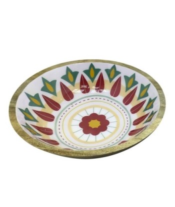 ORIGEN Home Decor Cuenco Grande Cajas Y Bandejas | Cuenco Bol Plateado Redondo - 10x35x35cm