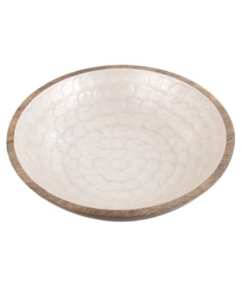 ORIGEN Home Decor Cuenco Grande Cajas Y Bandejas | Cuenco Bol Crudo Ovalado - 10x35x35cm