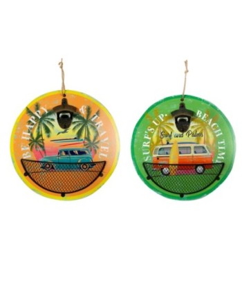 ORIGEN Home Decor Placa Abrebotellas 2U Abrebotellas Verde Redondo 29x29x8cm Accesorio para amantes del vino
