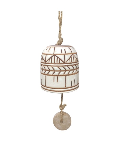 ORIGEN Home Decor Campana Colgantes | Crudo Ovalado - 29x9x9cm