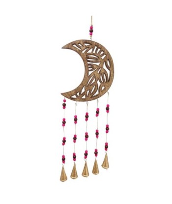ORIGEN Home Decor Colgante Luna Bohemio Gris - 80x24x4cm
