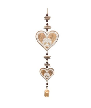 ORIGEN Home Decor Movil Corazon Colgantes Beige 75x17x4cm - Diseño Único y Versátil