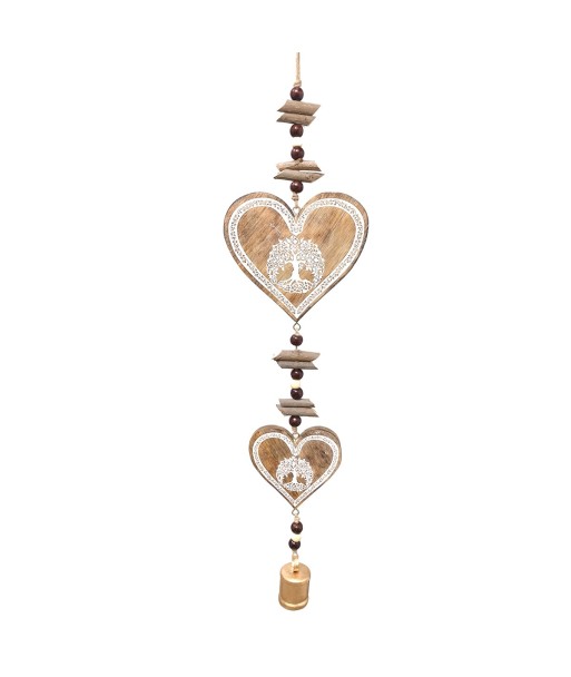 ORIGEN Home Decor Movil Corazon Colgantes Beige 75x17x4cm - Diseño Único y Versátil