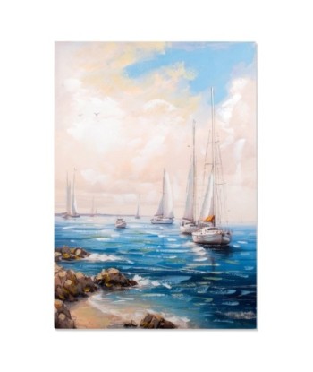 Cuadro Barcos Náuticos Decorativo para Pared, Arte Marítimo, Cuadro de Barcos Moderno, Adorno de Pared Estilo