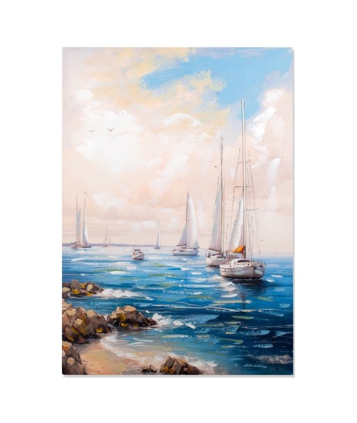 Cuadro Barcos Náuticos Decorativo para Pared, Arte Marítimo, Cuadro de Barcos Moderno, Adorno de Pared Estilo