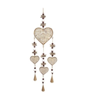 ORIGEN Home Decor Movil Corazon Colgantes Blanco - 90x24x3cm