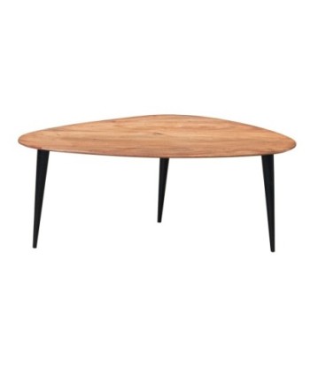 Mesita auxiliar de madera de acacia estilo bohemio