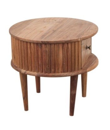Conjunto de 2 Mesitas Auxiliares de Madera de Acacia
