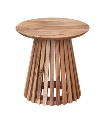 Mesita Bohemio Marrón Madera de Acacia 50x50x50cm