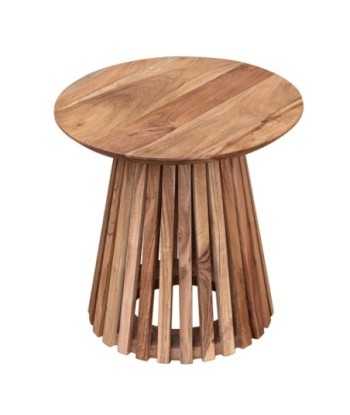 Mesita Bohemio Marrón Madera de Acacia 50x50x50cm